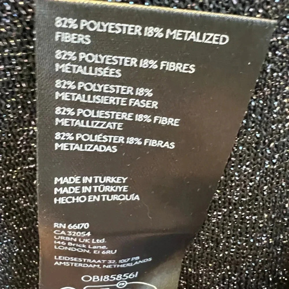 NWT new Anthropologie Pilcro metallic sleeveless hooded sweater top SMALL black - Picture 8 of 15